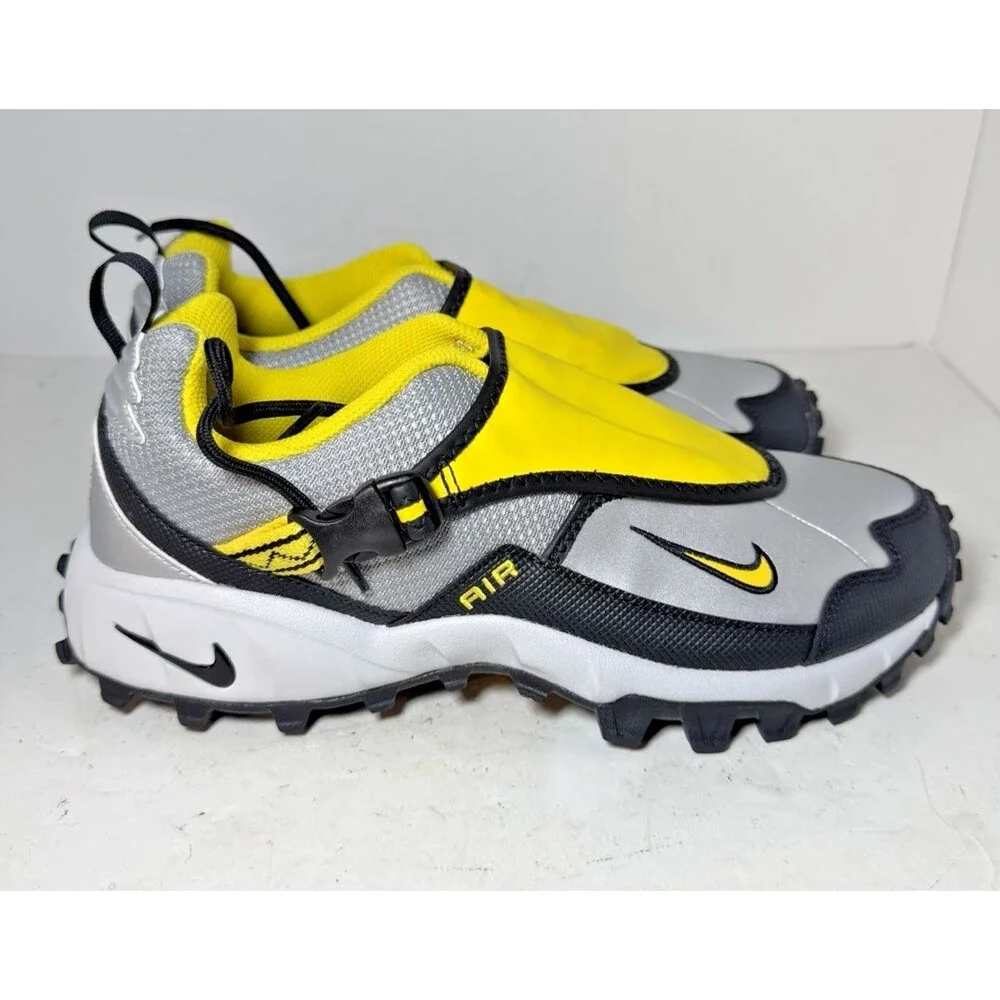 Nike ACG phassad Shoes Mens Sz 8 Black yellow zest Athletic Air Training EUC